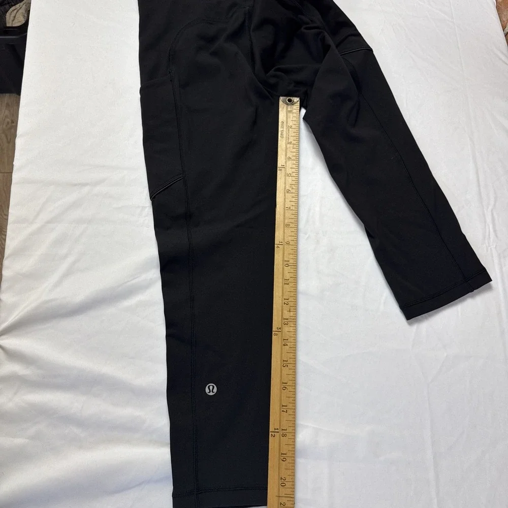 Lululemon Speed Up Crop Black Size 6 Side Pockets‎ Luxtreme Tight
